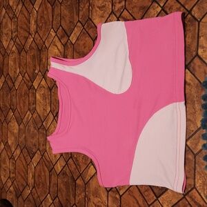 Shein size small pink cropped tanktop